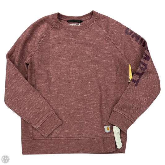 Athletic Sweatshirt Crewneck By Carhartt In Red, Size: M