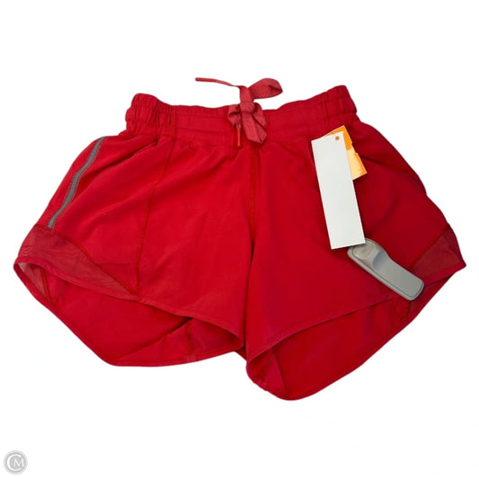 Athletic Shorts By Lululemon In Red, Size: 2