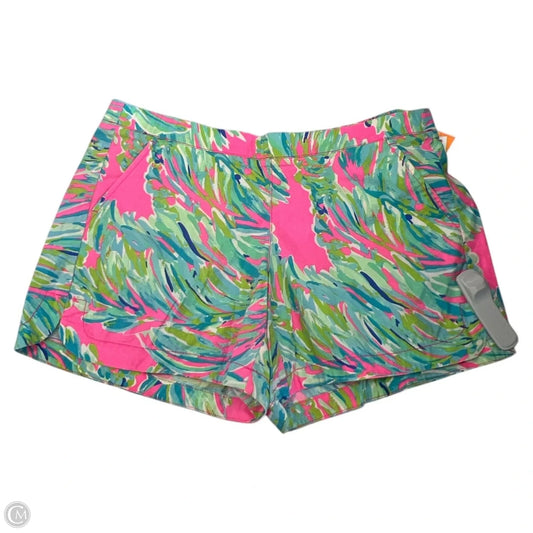 Shorts Designer By Lilly Pulitzer In Green & Pink, Size: M