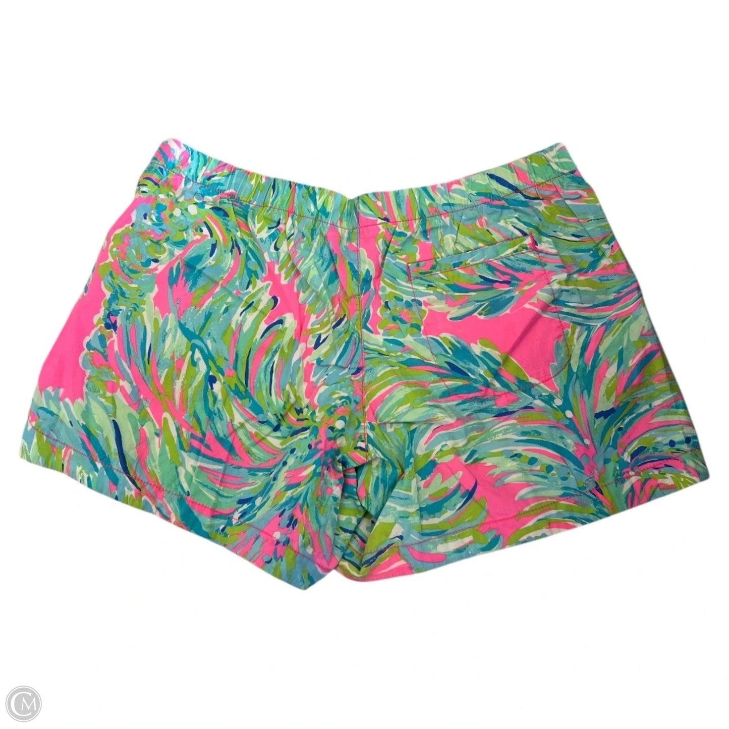 Shorts Designer By Lilly Pulitzer In Green & Pink, Size: M