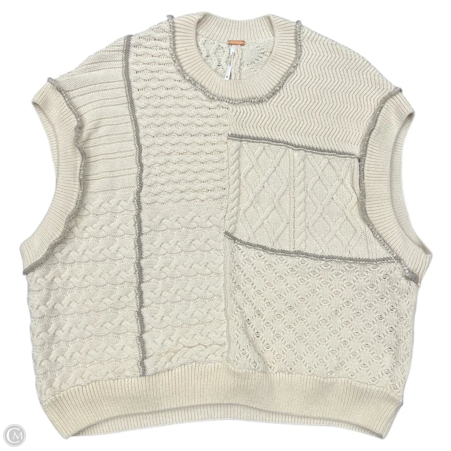 Vest Sweater By Free People In Cream, Size: M