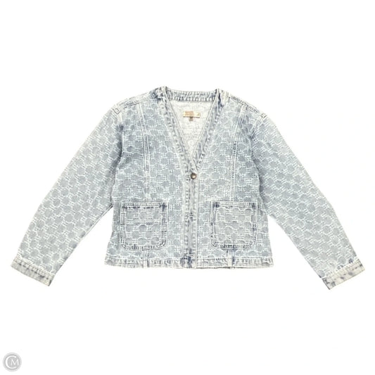 Jacket Denim By Kut In Blue, Size: L