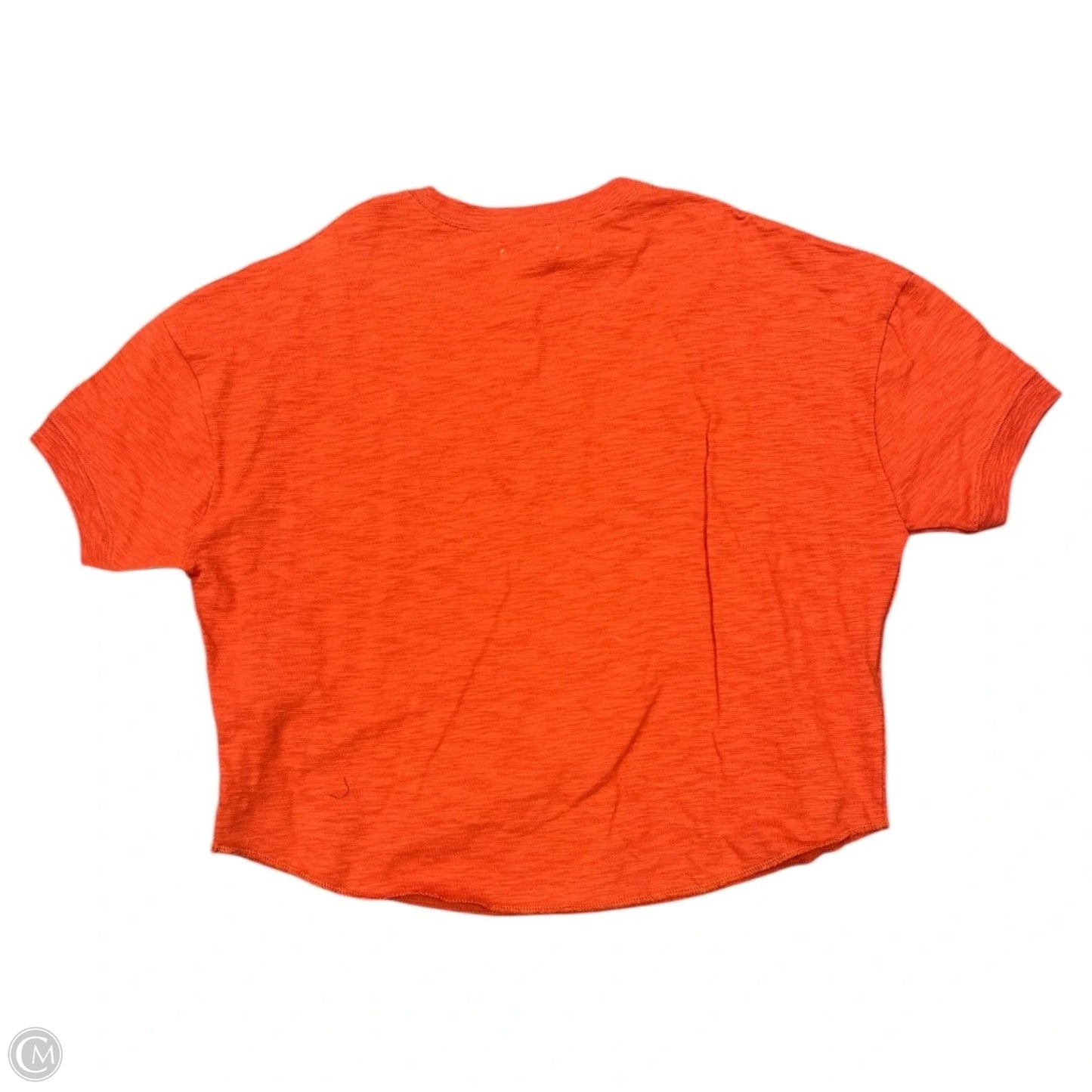 Top Short Sleeve By Madewell In Orange, Size: M