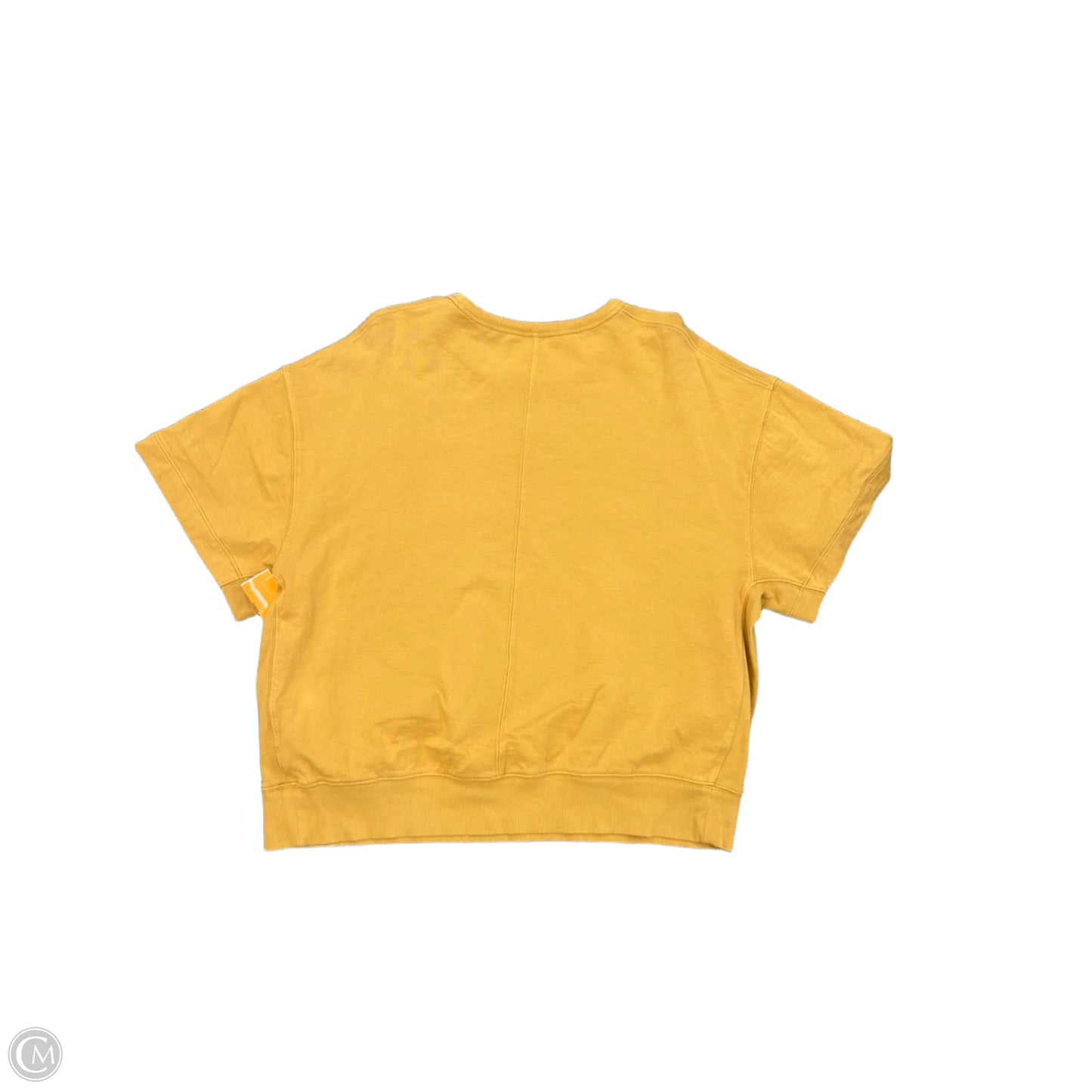 Athletic Top Short Sleeve By Athleta In Yellow, Size: M