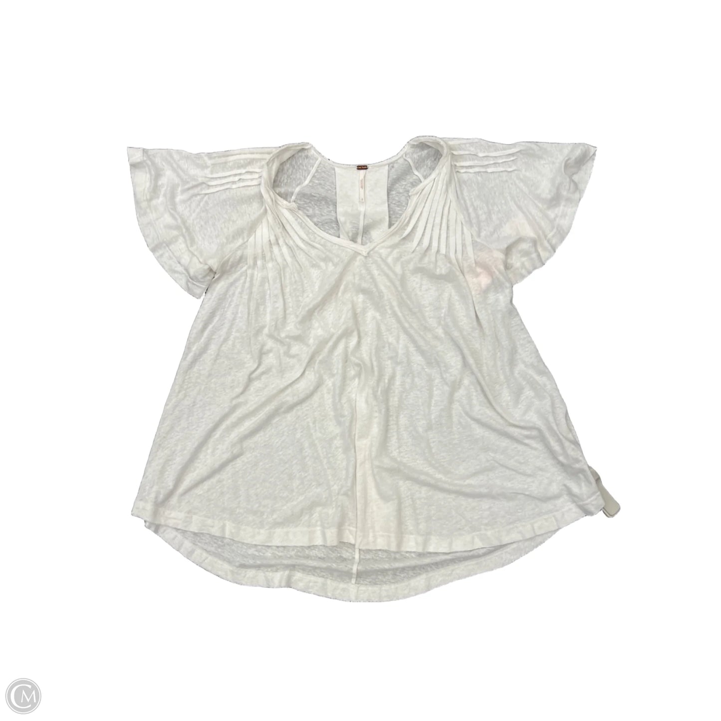 Top Short Sleeve By Free People In White, Size: S