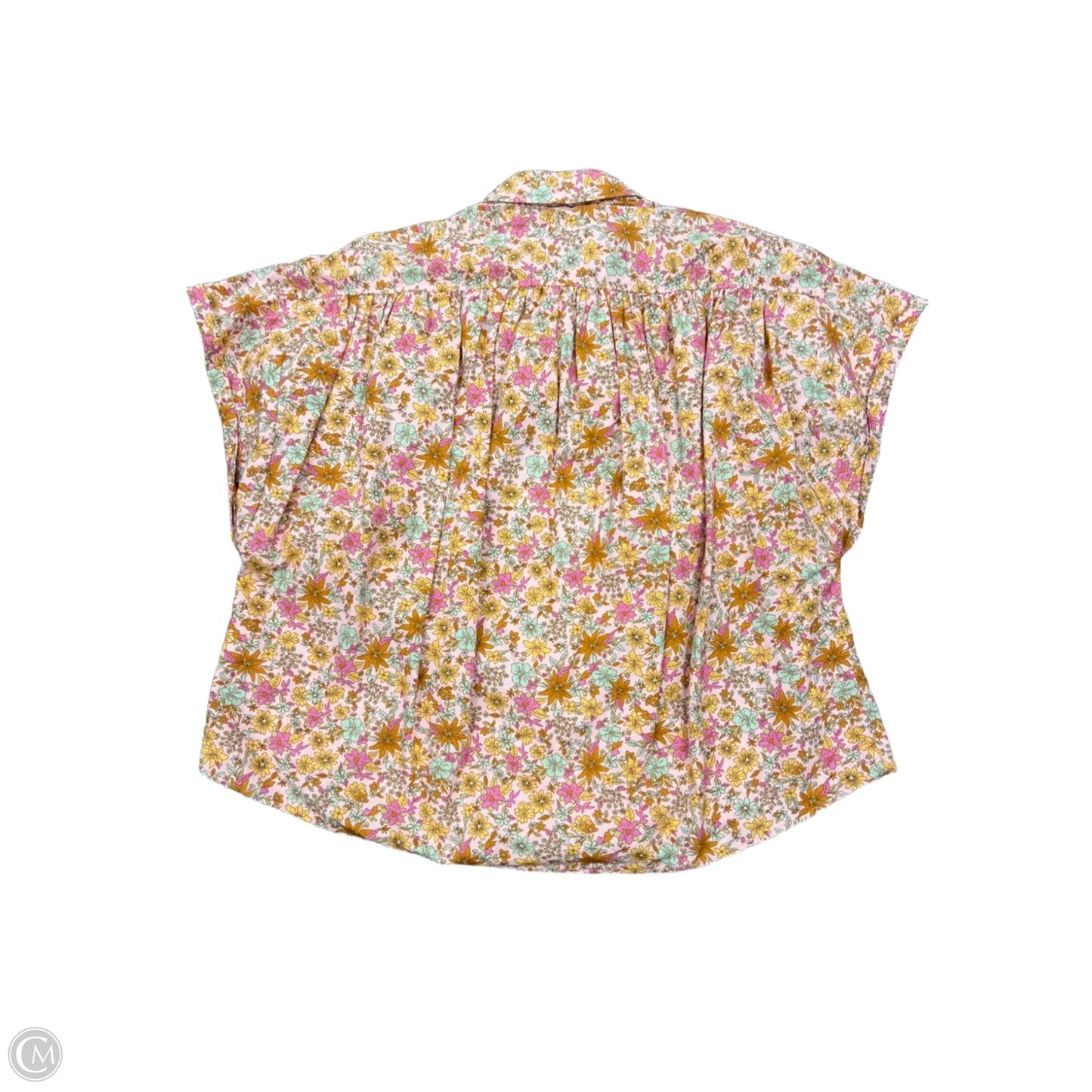 Top Short Sleeve By Free People In Pink, Size: S