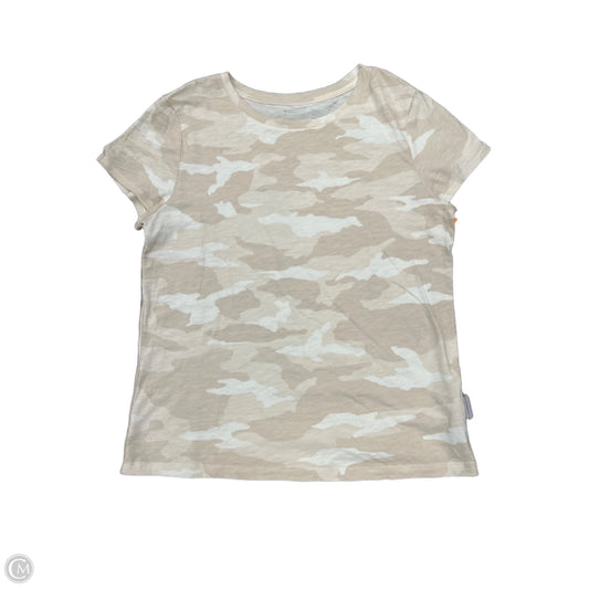 Athletic Top Short Sleeve By Athleta In Beige, Size: L