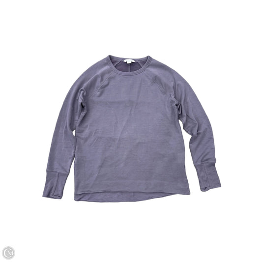 Athletic Top Long Sleeve Crewneck By Athleta In Purple, Size: S