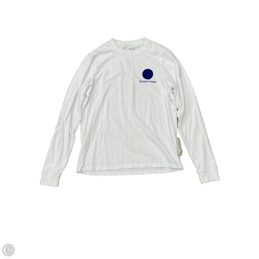 Athletic Top Long Sleeve Crewneck By Outdoor Voices In White, Size: S