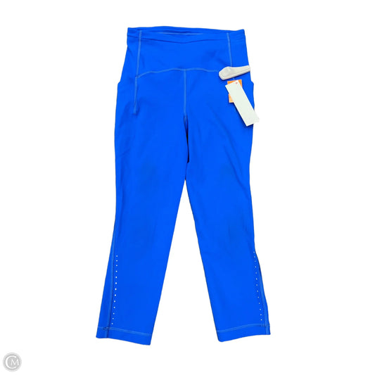 Athletic Capris By Lululemon In Blue, Size: 6