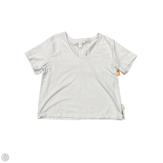 Athletic Top Short Sleeve By Athleta In Blue, Size: M