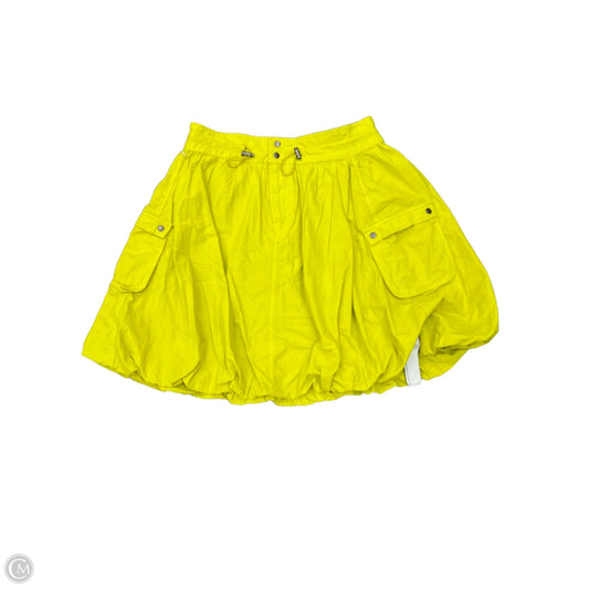 Skirt Mini & Short By Pilcro In Yellow, Size: 4