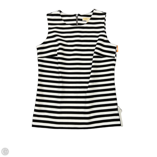 Top Sleeveless By Michael By Michael Kors In Striped Pattern, Size: M