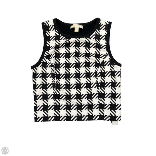 Top Sleeveless By Michael By Michael Kors In Black & White, Size: M