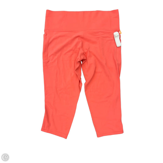 Athletic Capris By Athleta In Orange, Size: 2x