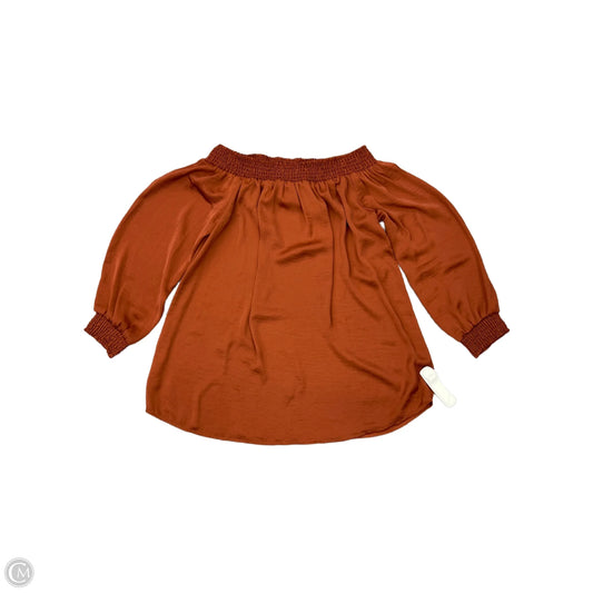 Top Long Sleeve By Cabi In Brown, Size: L