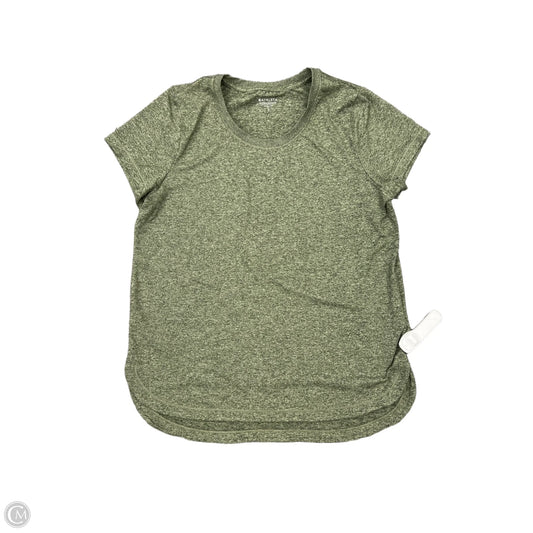 Athletic Top Short Sleeve By Athleta In Green, Size: L