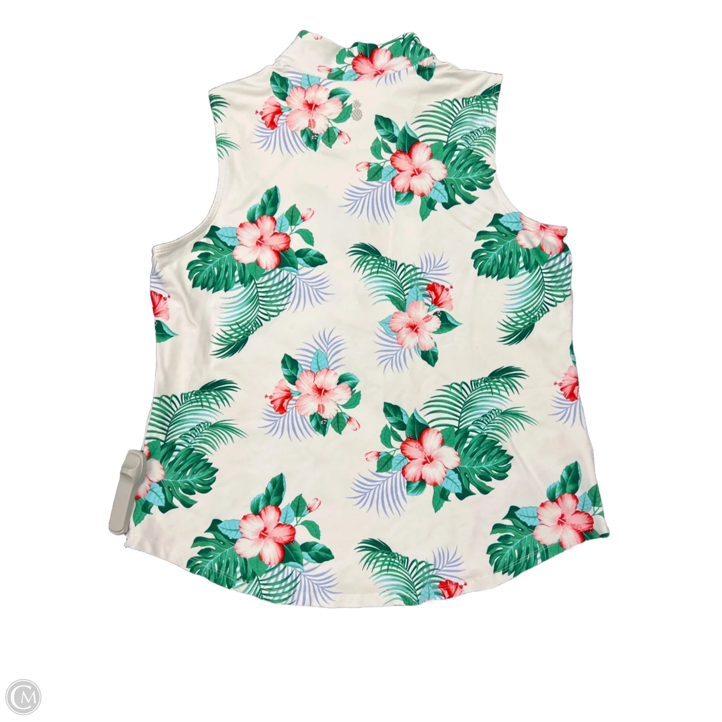 Athletic Tank Top By Tommy Bahama In Floral Print, Size: L