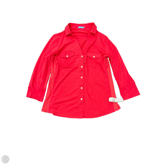 Top Long Sleeve By J Mclaughlin In Orange, Size: M