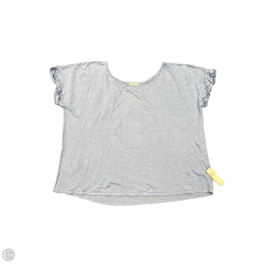 Top Short Sleeve Designer By Eileen Fisher In Blue, Size: Xl
