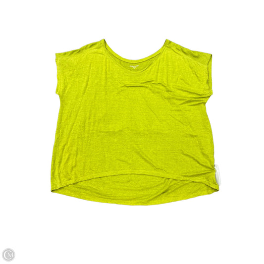 Top Short Sleeve Designer By Eileen Fisher In Green, Size: Xl