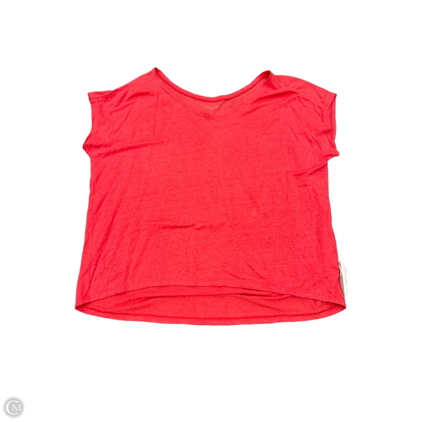 Top Short Sleeve Designer By Eileen Fisher In Red, Size: Xl