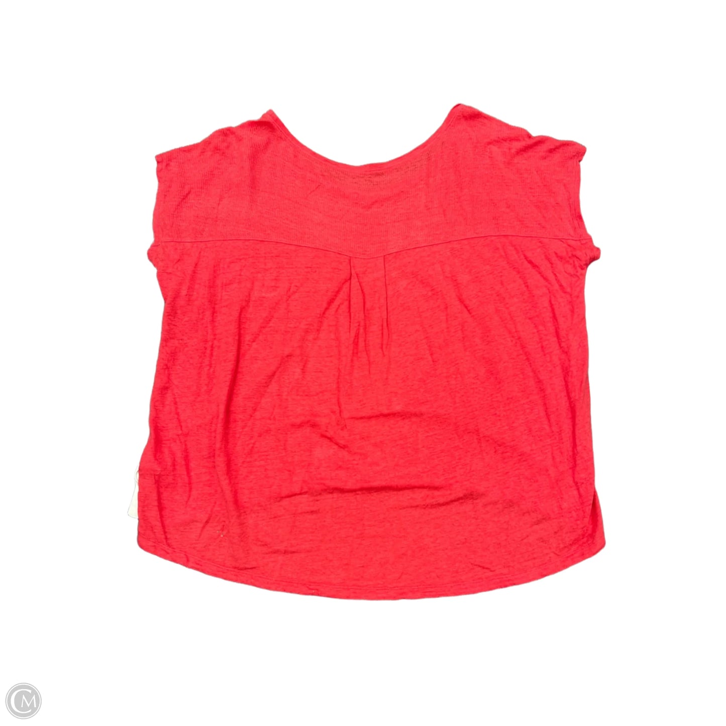 Top Short Sleeve Designer By Eileen Fisher In Red, Size: Xl