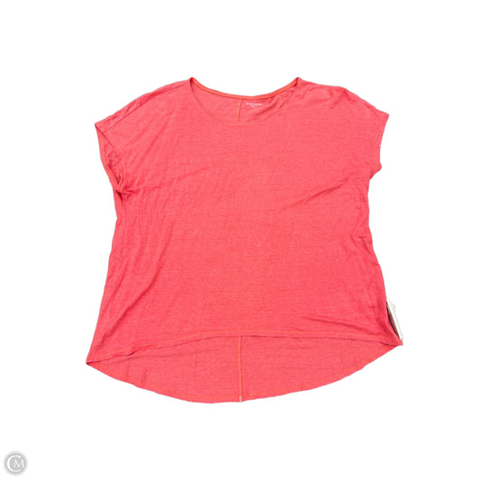 Top Short Sleeve Designer By Eileen Fisher In Red, Size: Xl