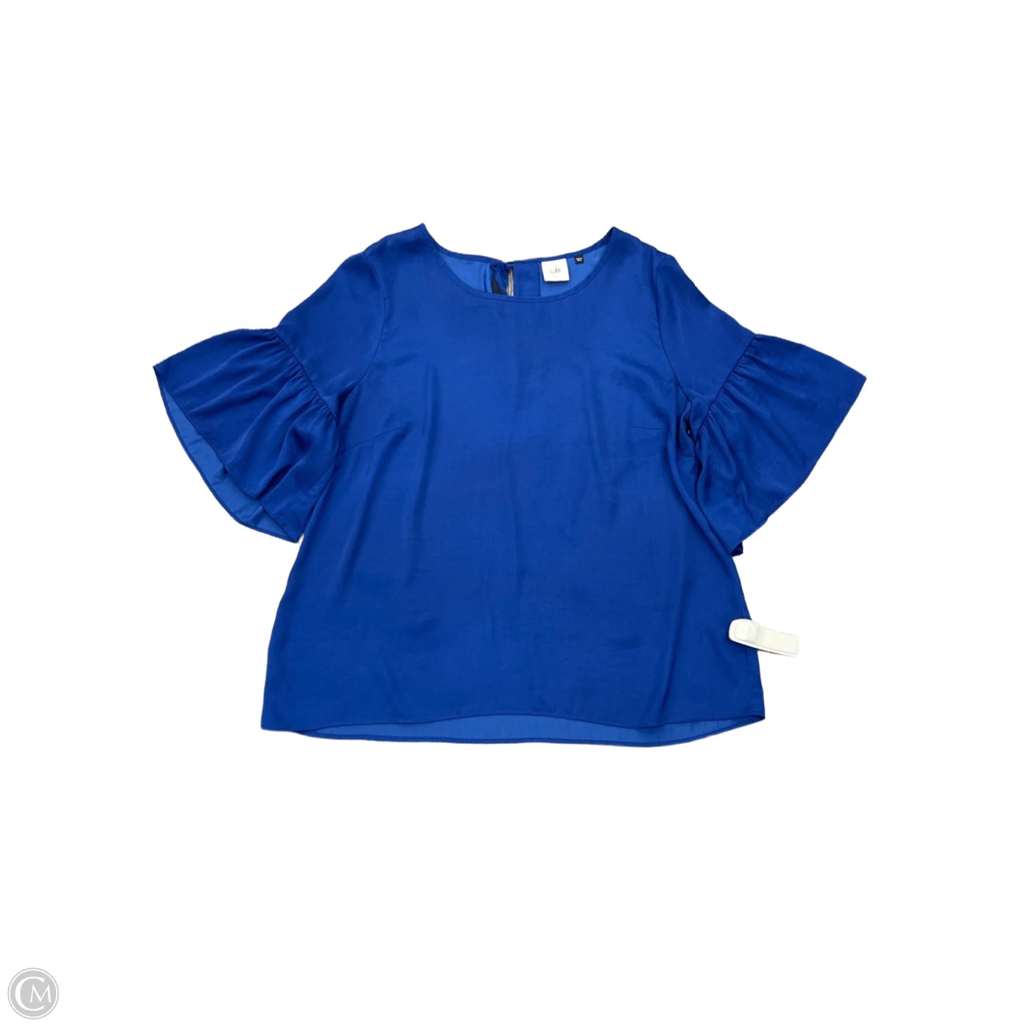 Top Short Sleeve By Cabi In Blue, Size: L