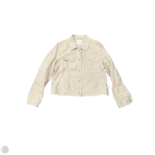 Jacket Shirt By Tommy Bahama In Tan, Size: L