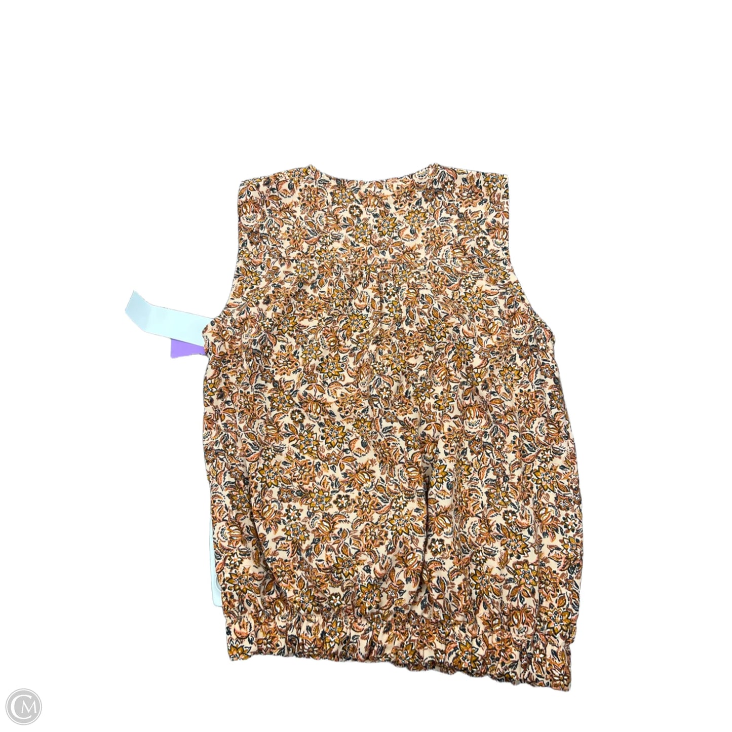 Top Sleeveless By Evereve In Orange, Size: Xs