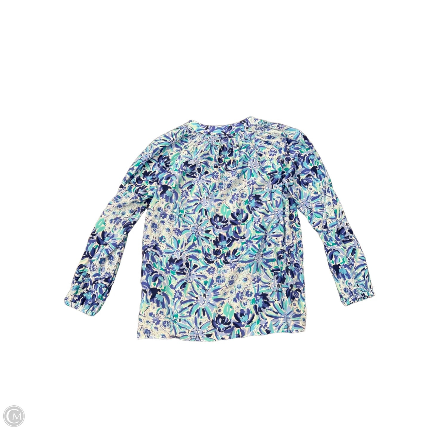 Top Long Sleeve Designer By Lilly Pulitzer In Blue, Size: Xs