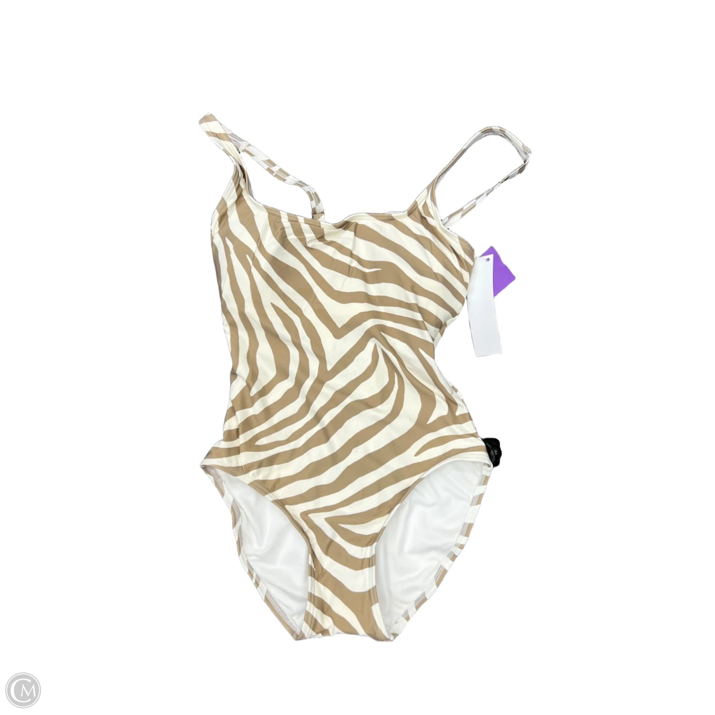 Swimsuit By Michael By Michael Kors In Zebra Print, Size: 10