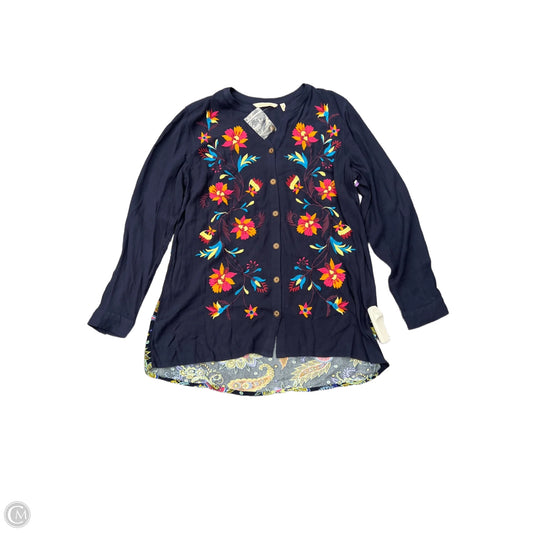 Top Long Sleeve By Soft Surroundings In Blue, Size: M