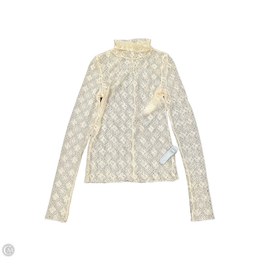 Top Long Sleeve By Free People In Cream, Size: S
