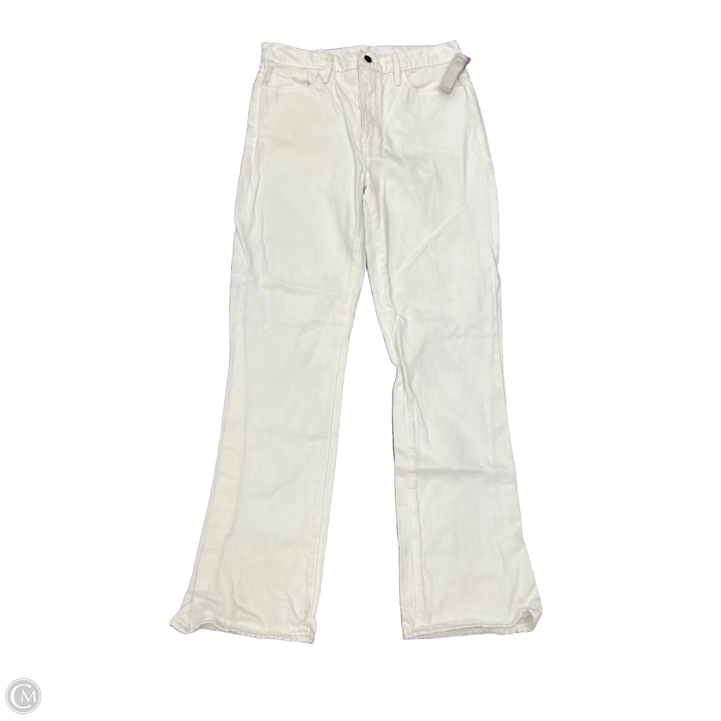 Jeans Straight By Frame In White, Size: 4