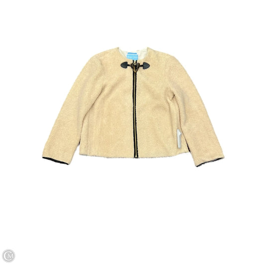 Jacket Faux Fur & Sherpa By Draper James In Beige, Size: S