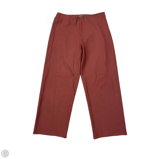 Pants Designer By Eileen Fisher In Maroon, Size: M