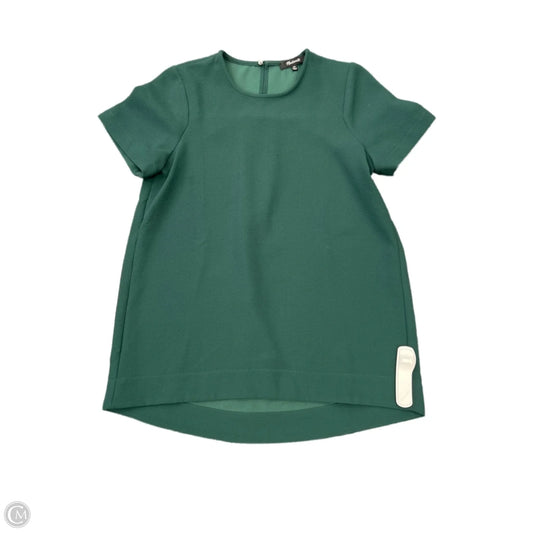 Top Short Sleeve By Madewell In Green, Size: Xs
