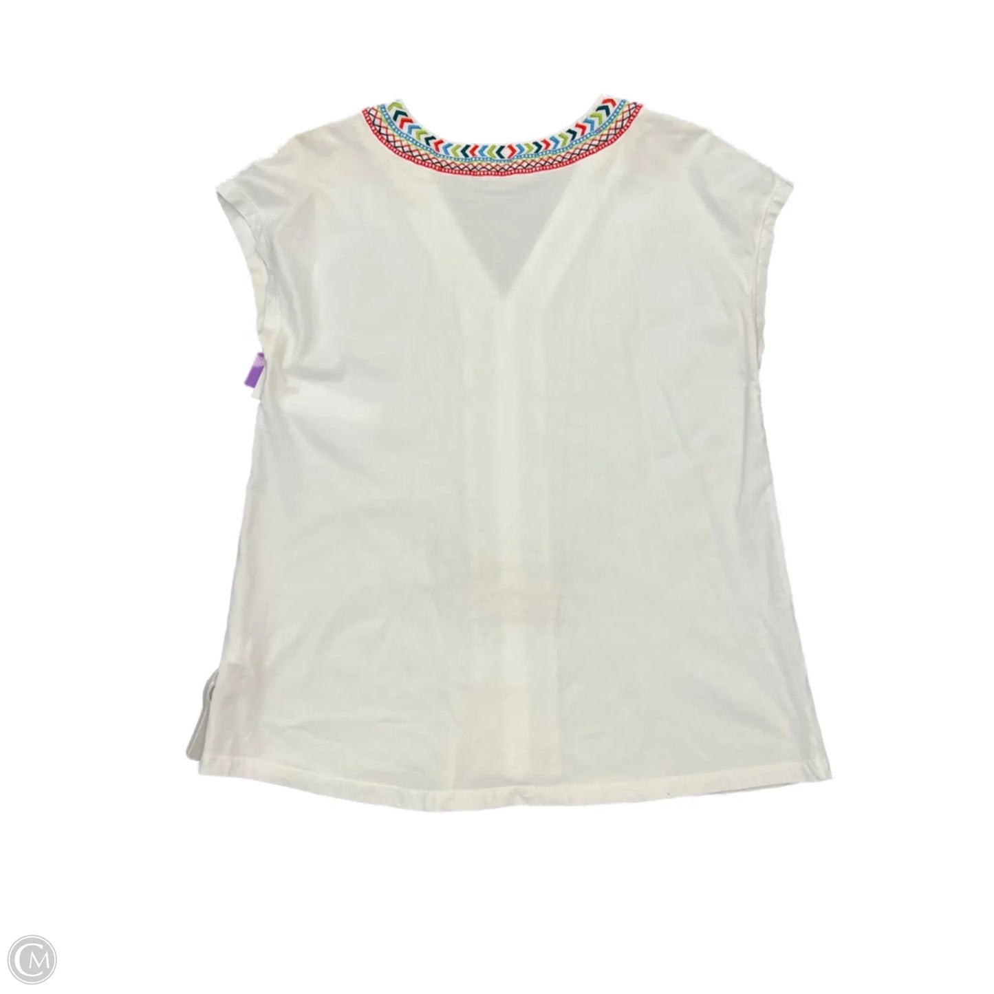 Top Sleeveless By Soft Surroundings In White, Size: M