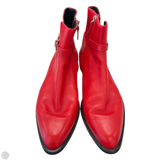 Boots Luxury Designer By Tods In Red, Size: 8