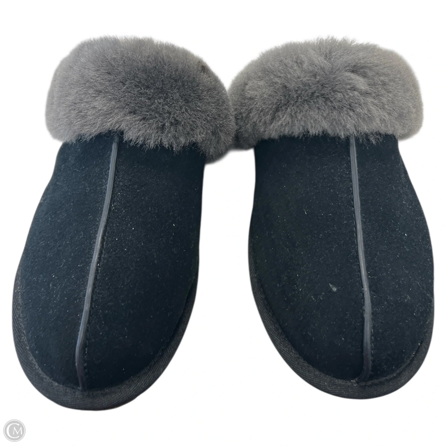 Slippers Designer By Ugg In Black, Size: 8