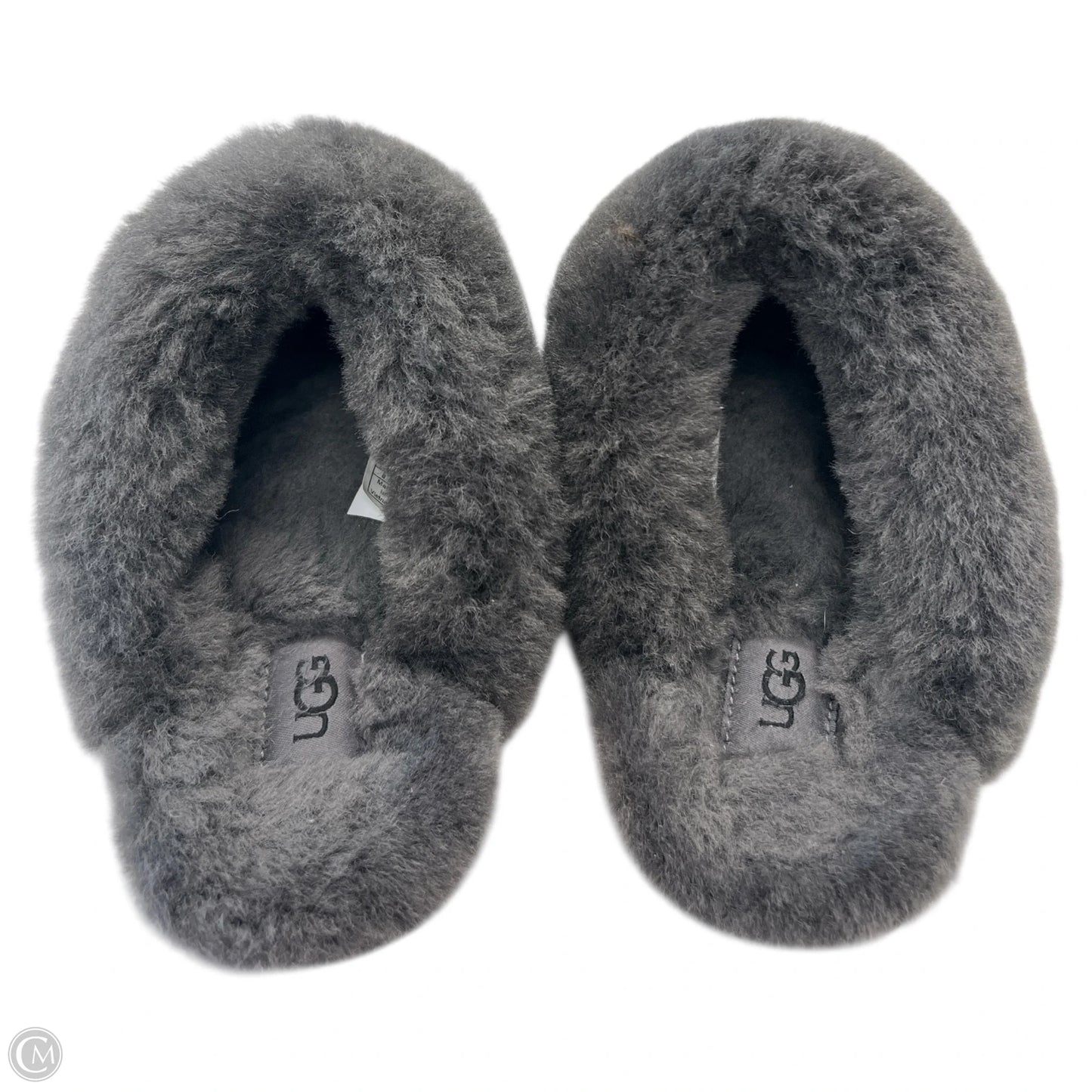 Slippers Designer By Ugg In Black, Size: 8