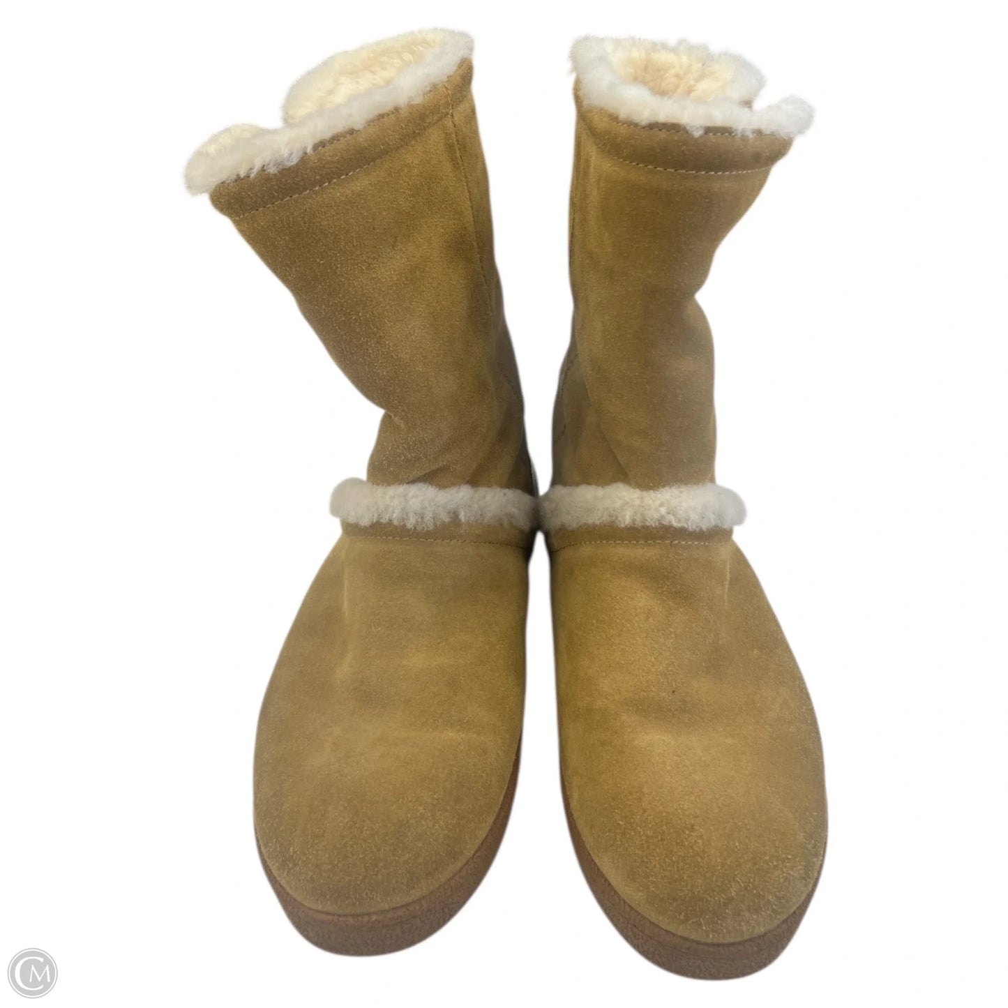 Boots Designer By Tory Burch In Tan, Size: 10