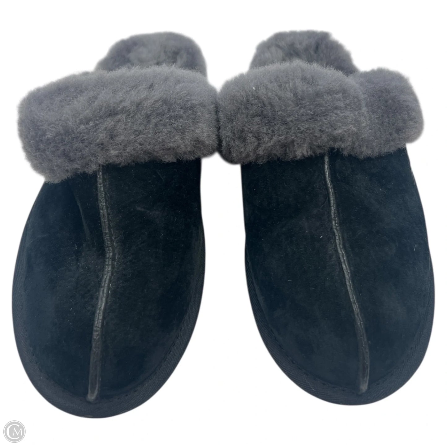 Slippers Designer By Ugg In Black, Size: 8