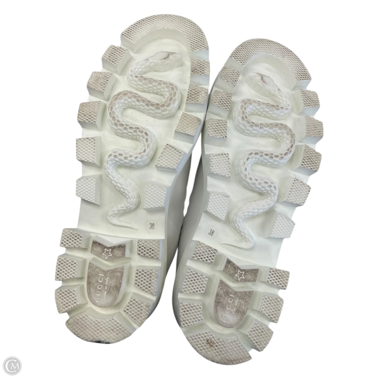 Boots Luxury Designer By Gucci In White, Size: 8