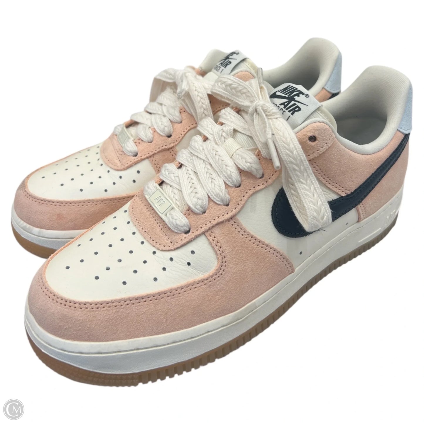 Shoes Sneakers By Nike In Pink & White, Size: 9