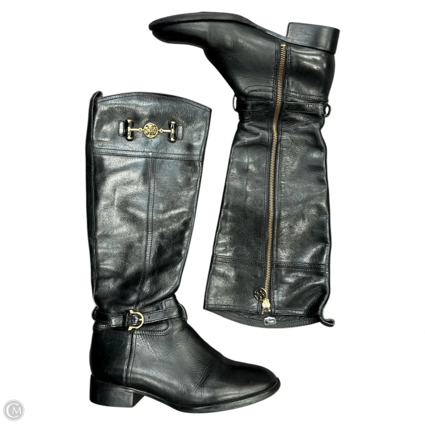 Boots Designer By Tory Burch In Black, Size: 8.5