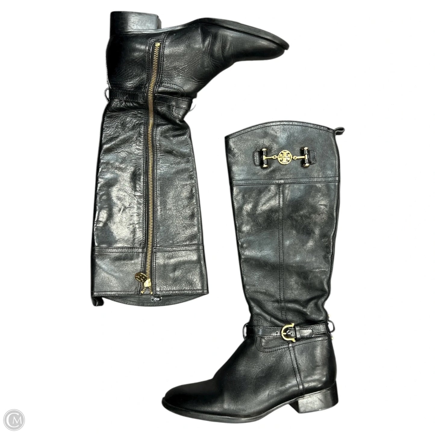 Boots Designer By Tory Burch In Black, Size: 8.5