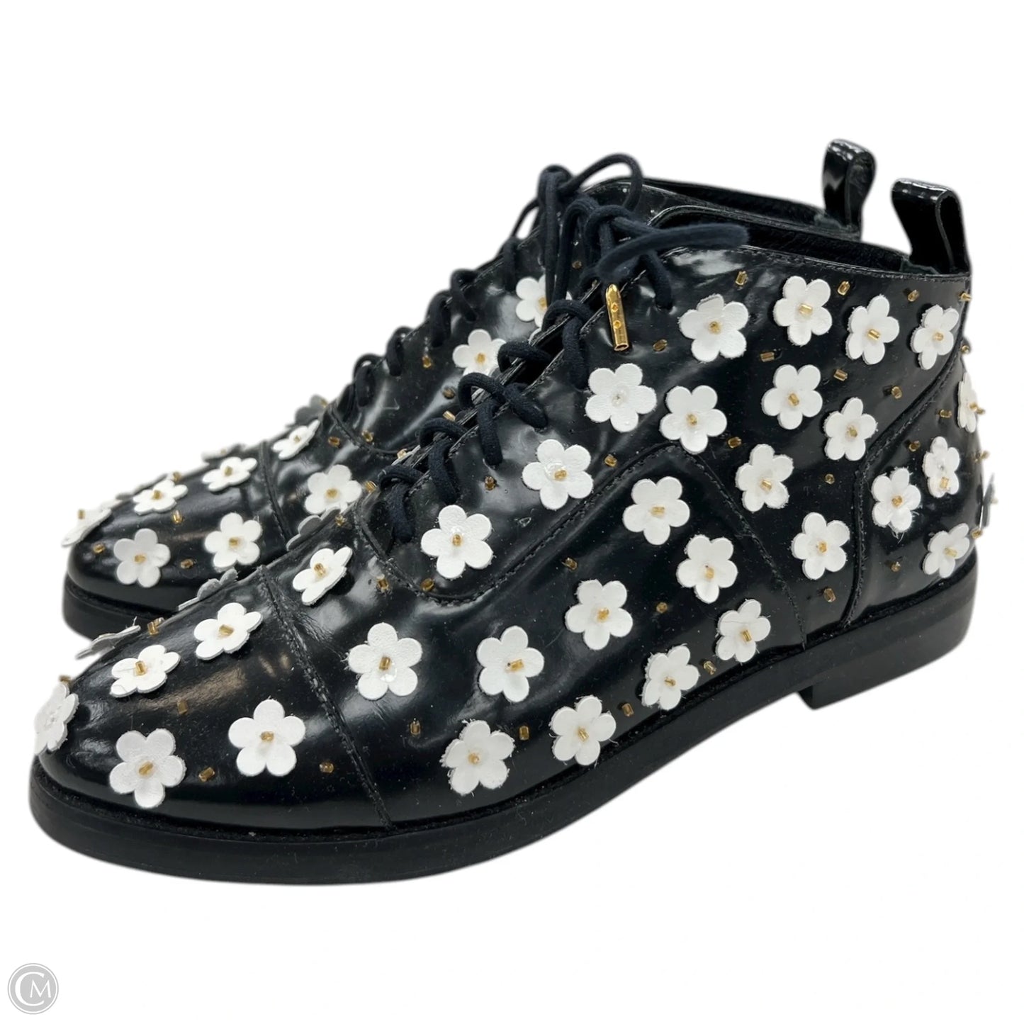 Boots Ankle Flats By Cma In Black, Size: 8.5